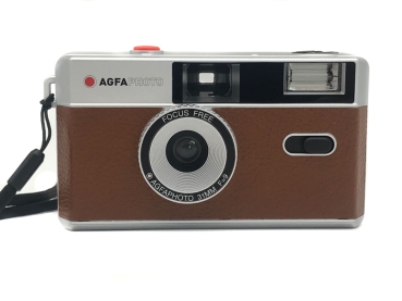 AgfaPhoto analoge 35mm Kleinbildkamera, braun